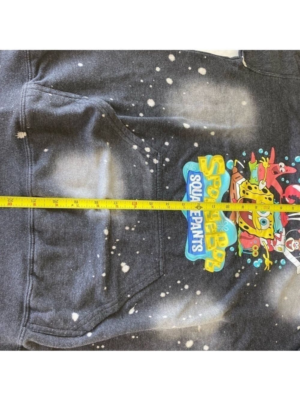 NICKELODEON Sponge Bob Square Pants Hooded Sweatshirt Unisex Size Small - Picture 6 of 8